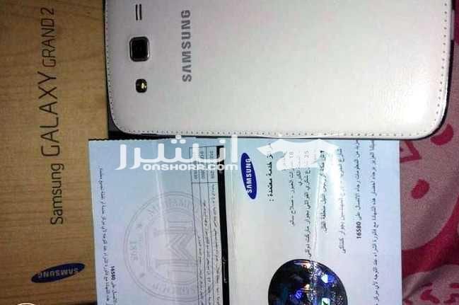 samsung galaxy grand 2 موبايل سامسونج جلاكسي جراند 2 بالعلبة و الضمان وبالشاحن الاصلى و البطرية الاصلية لكن منغير الهد فون .. السعر غير قابل للنقاش
