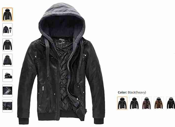 Wantdo Men's Faux Leather Jacket Removable Hood
لا تنسَ أنك شاهدت هذا الإعلان في عنكبوت...