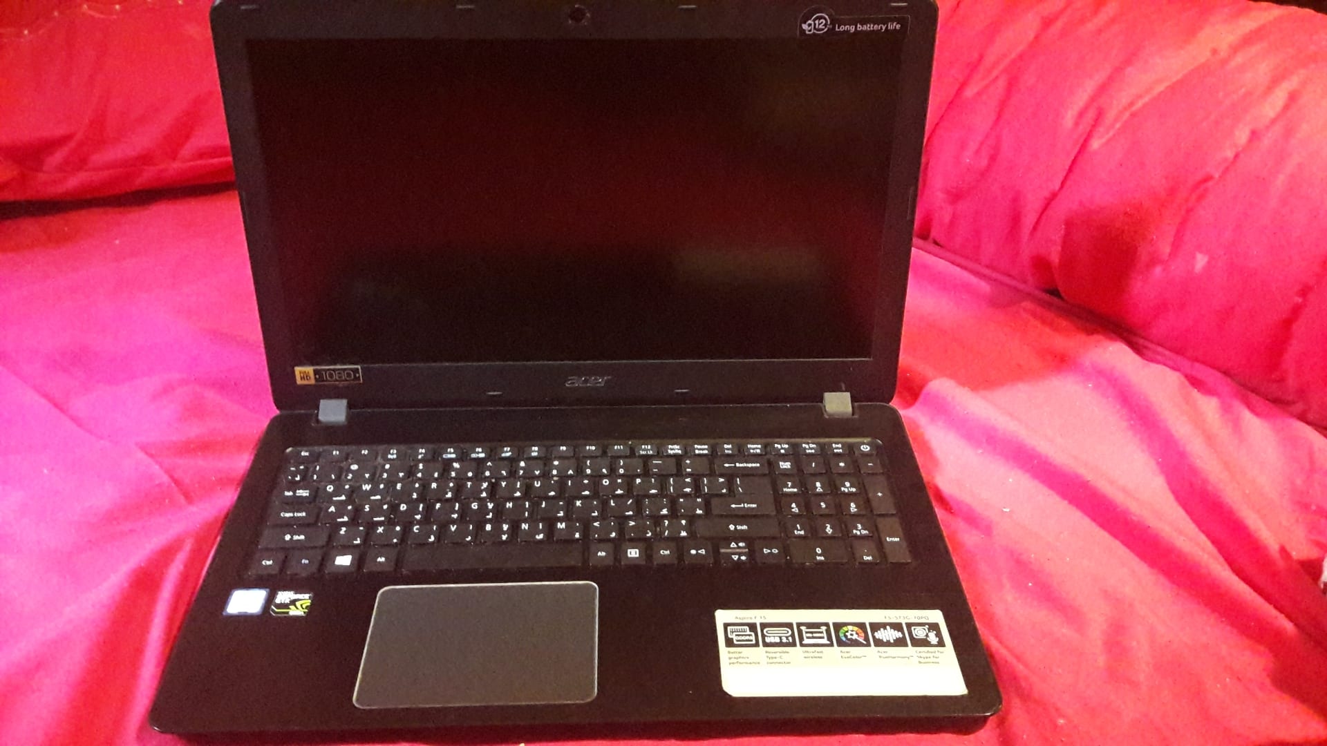 laptop Acer aspire f 15 core i7 من الخارج
لا تنسَ أنك شاهدت هذا الإعلان في عنكبوت
يعتبر جديد...