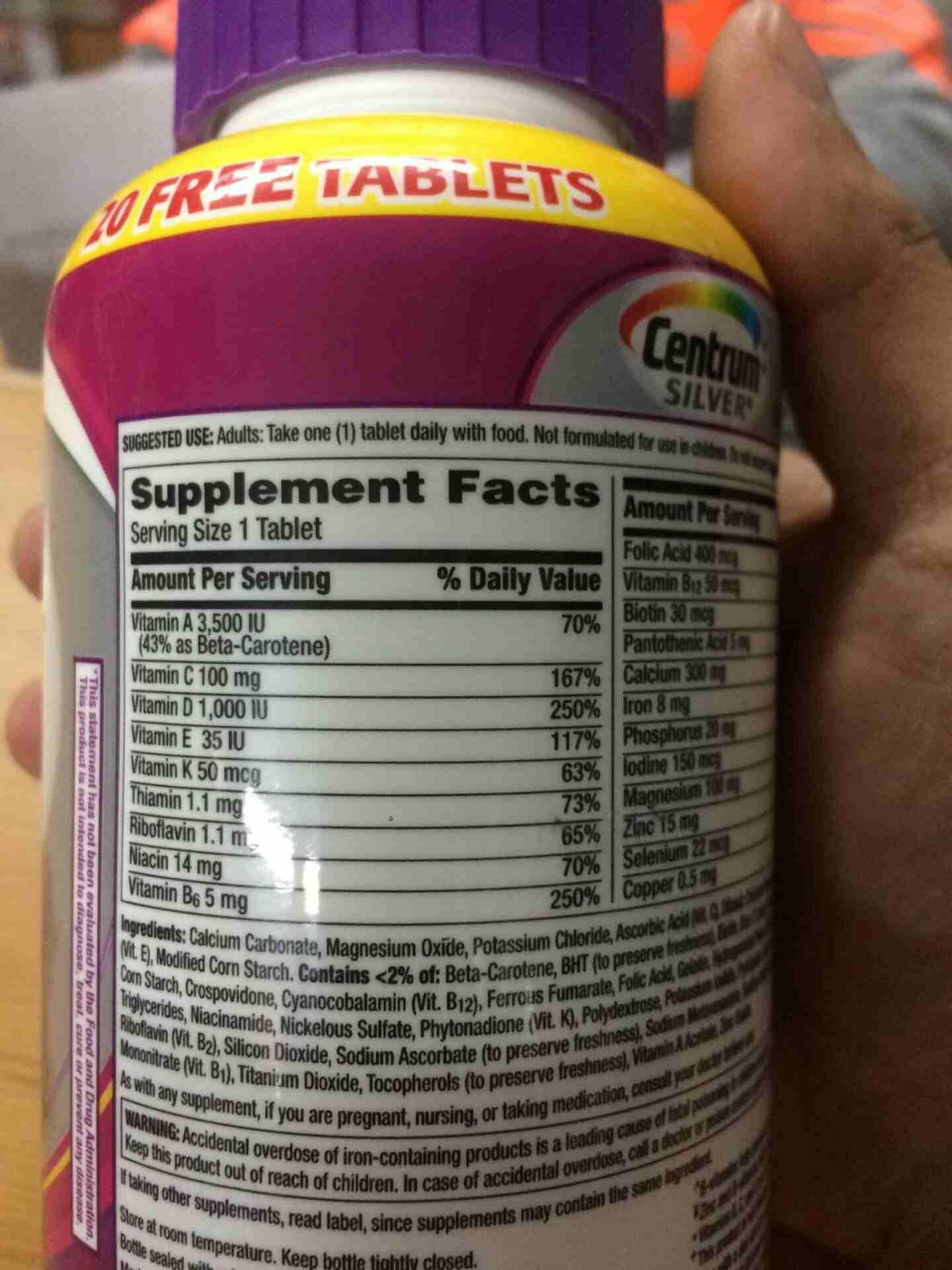 Centrum women 50 silver 220 tablets
لا تنسَ أنك شاهدت هذا الإعلان في عنكبوت
Centrum women 50...
