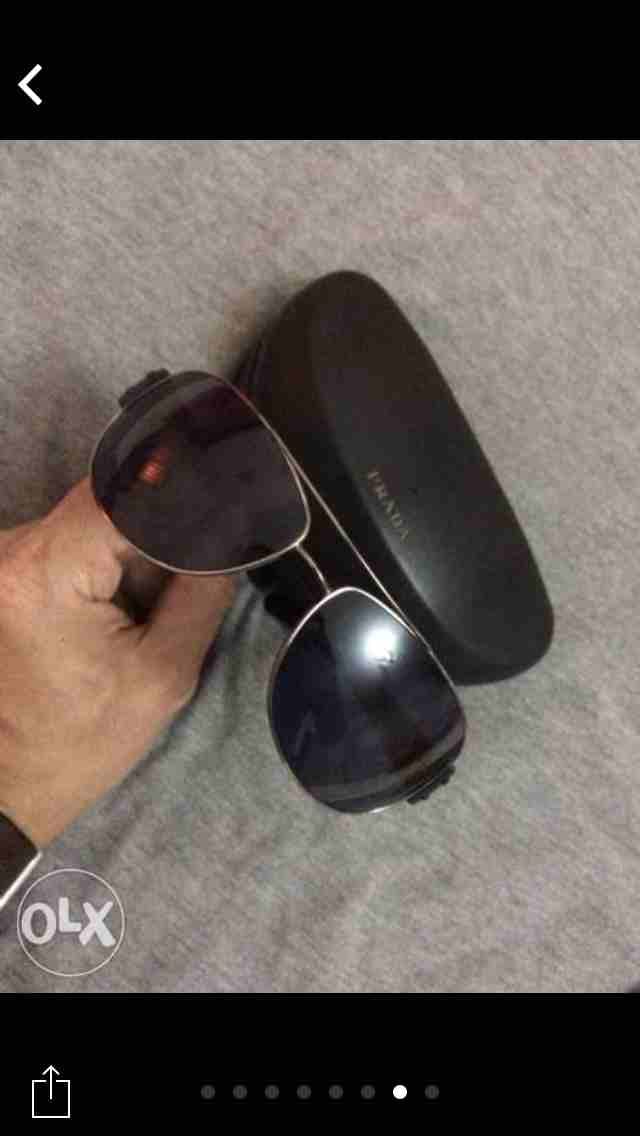 نظاره اصليه prada بالعلبه والاختام والسيريال على العدسه والزراع
لا تنسَ أنك شاهدت هذا الإعلان في عنكبوت...