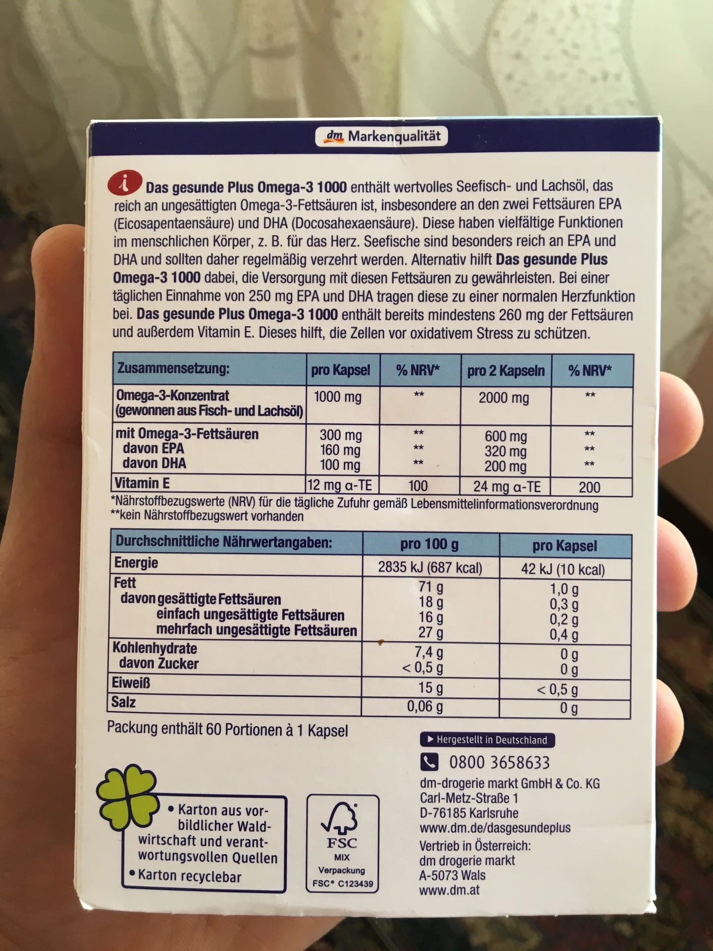 Omega-3 1000
لا تنسَ أنك شاهدت هذا الإعلان في عنكبوت
علبة Omega 3 (1000)mg
مستورد وارد المان...