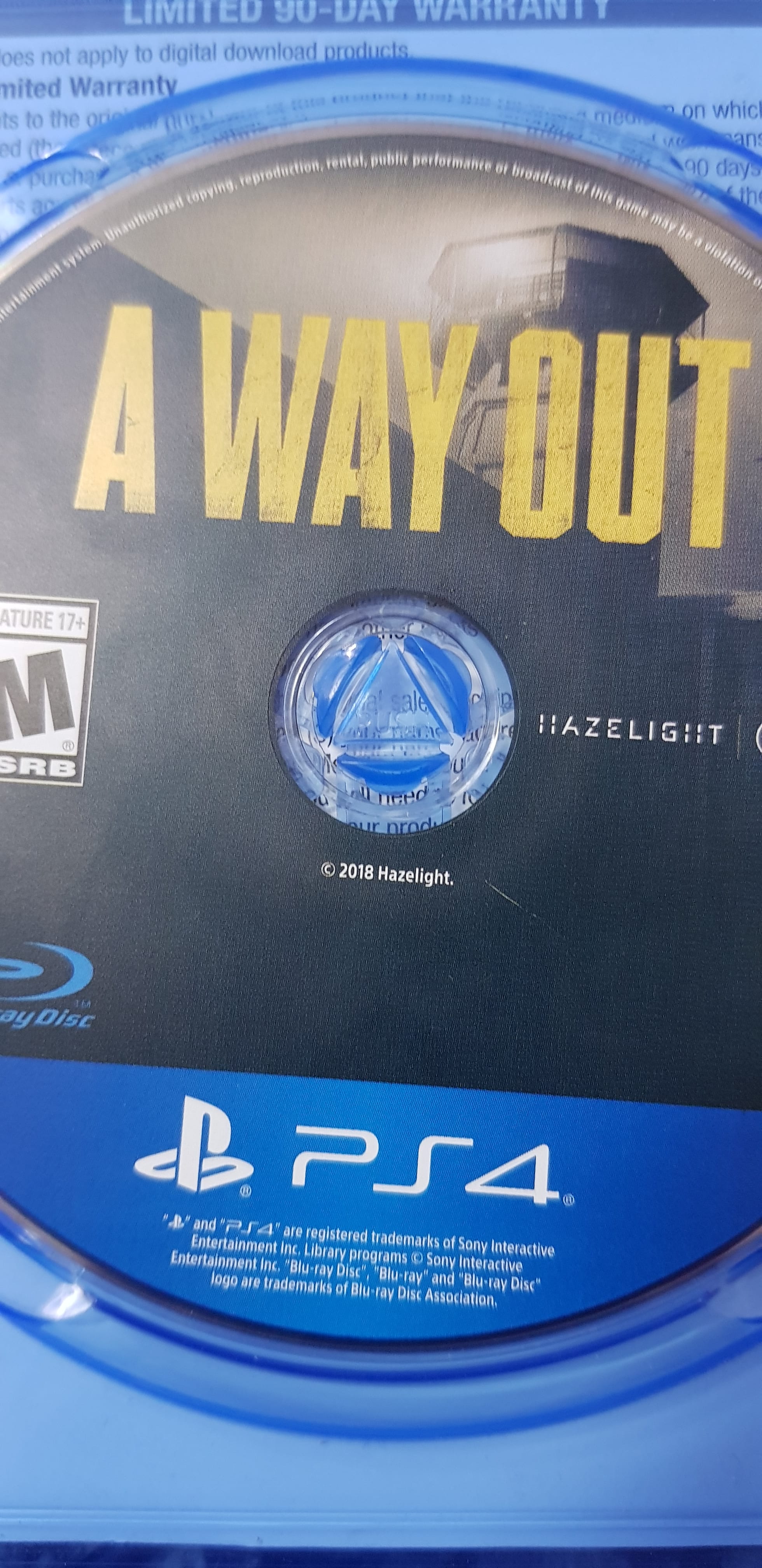 a way out ps4 perfect condition
لا تنسَ أنك شاهدت هذا الإعلان في عنكبوت
بتتلعب co op حالة ممت...