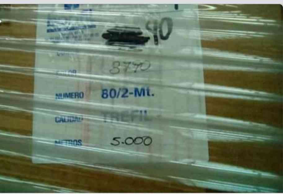 خيوط نسيج 35000 كيلو جرام من الخيوط الإسبانية
لا تنسَ أنك شاهدت هذا الإعلان في عنكبوت
خيوط نس...