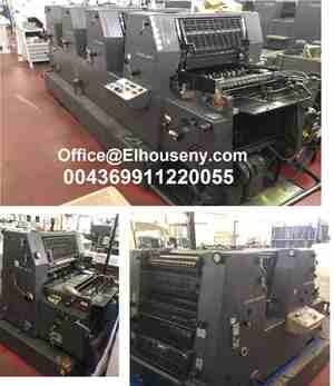 3 ماكينات طباعة هايدلبرج جى تى او 1 لون و 2 لون و 4 لون
- HEIDELBERG GTO 52
عام 1984
ترطيب قياسي
نسخة زائد
في الإنتاج
انطباعات: 43 مليون
--------
- HEIDELBERG GTO 52 Z
عام 1987
آلة مستقيمة
الانطباعات...
