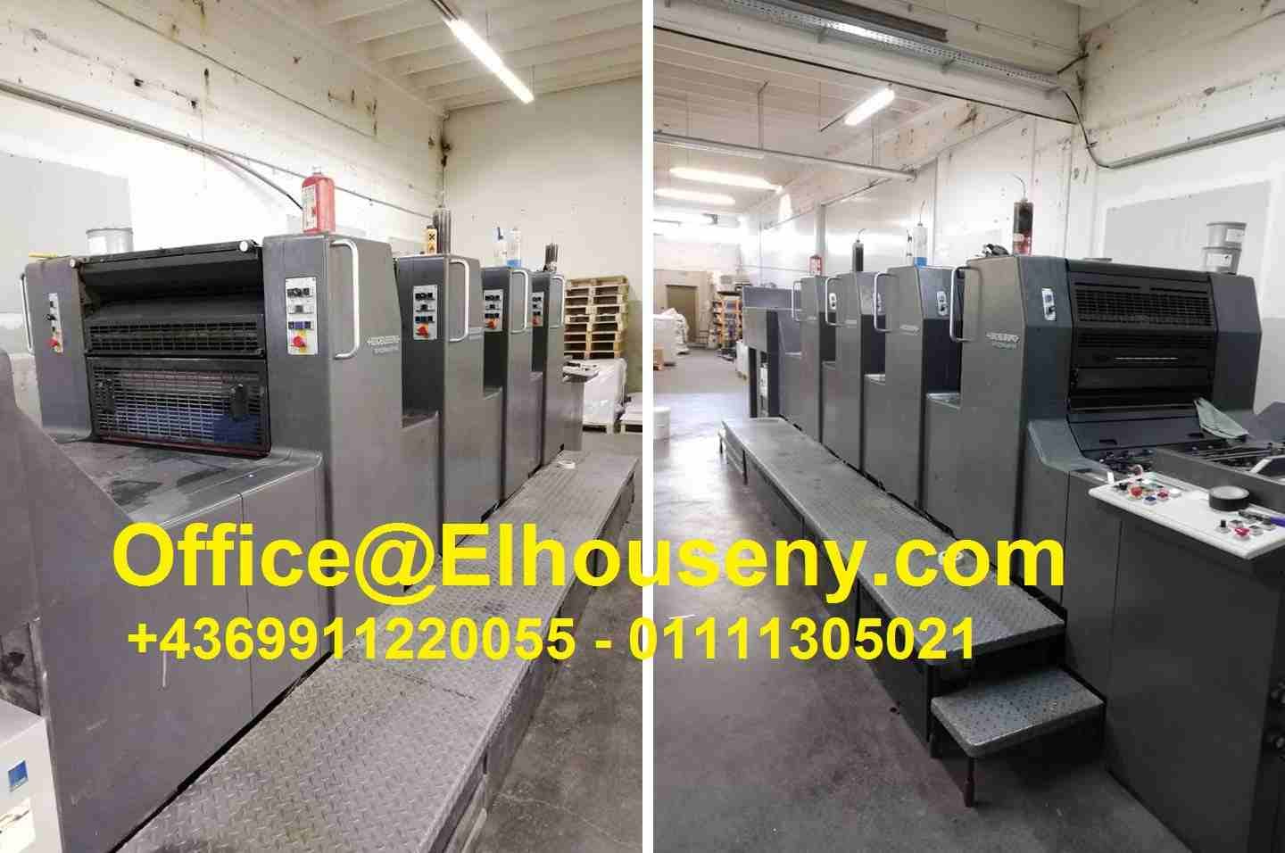 ماكينة طباعة هايدلبرج سبيد ماستر نصف فرخ
هايدلبرغ SM 74-4
1996
149 مليون
ALCOLOR
TECHNOTRANS
CP-ترونيك
تكلفة النقرة 1.04
غسل الأسطوانة
يغسل بطانية
مجفف IR
(بكرات جديدة 01/2019)
01111305021
شركه الح...