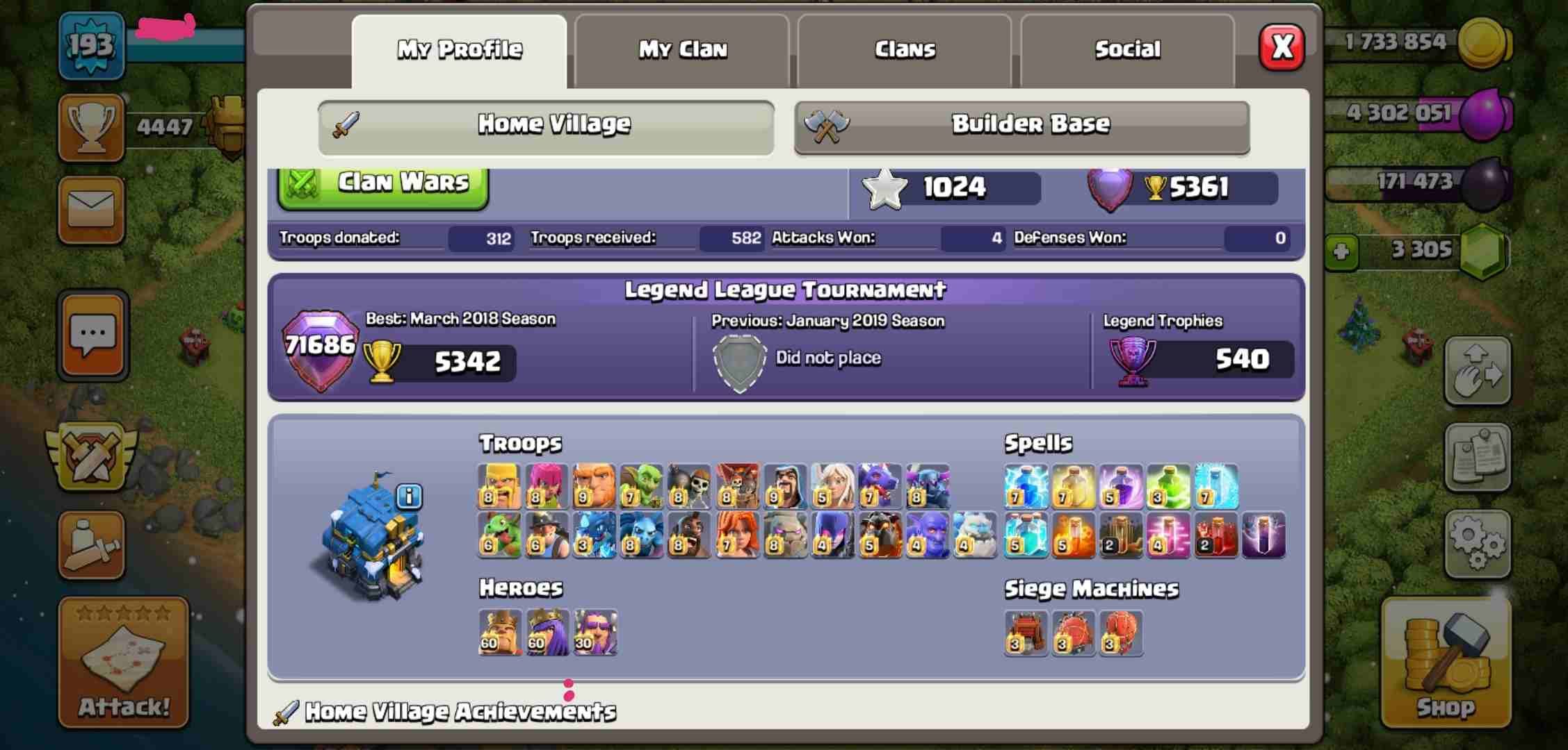 clash of clans th12
لا تنسَ أنك شاهدت هذا الإعلان في عنكبوت
تاون 12 ماكس ملوك ودفاعات
جيش ماكس
ال...