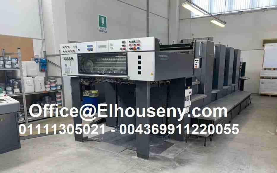 ماكينة طباعة هايدلبرج سبيد ماستر 4 لون فرخ Heidelberg SM 102-4
Heidelberg SM 102-4
-Size 72x102,
-Year 1998
-Impressions 119 million,
-CPC 1-04, CP Tronic,
-Alcolor dampening,
-Autoplate,
-Preset,
-B...