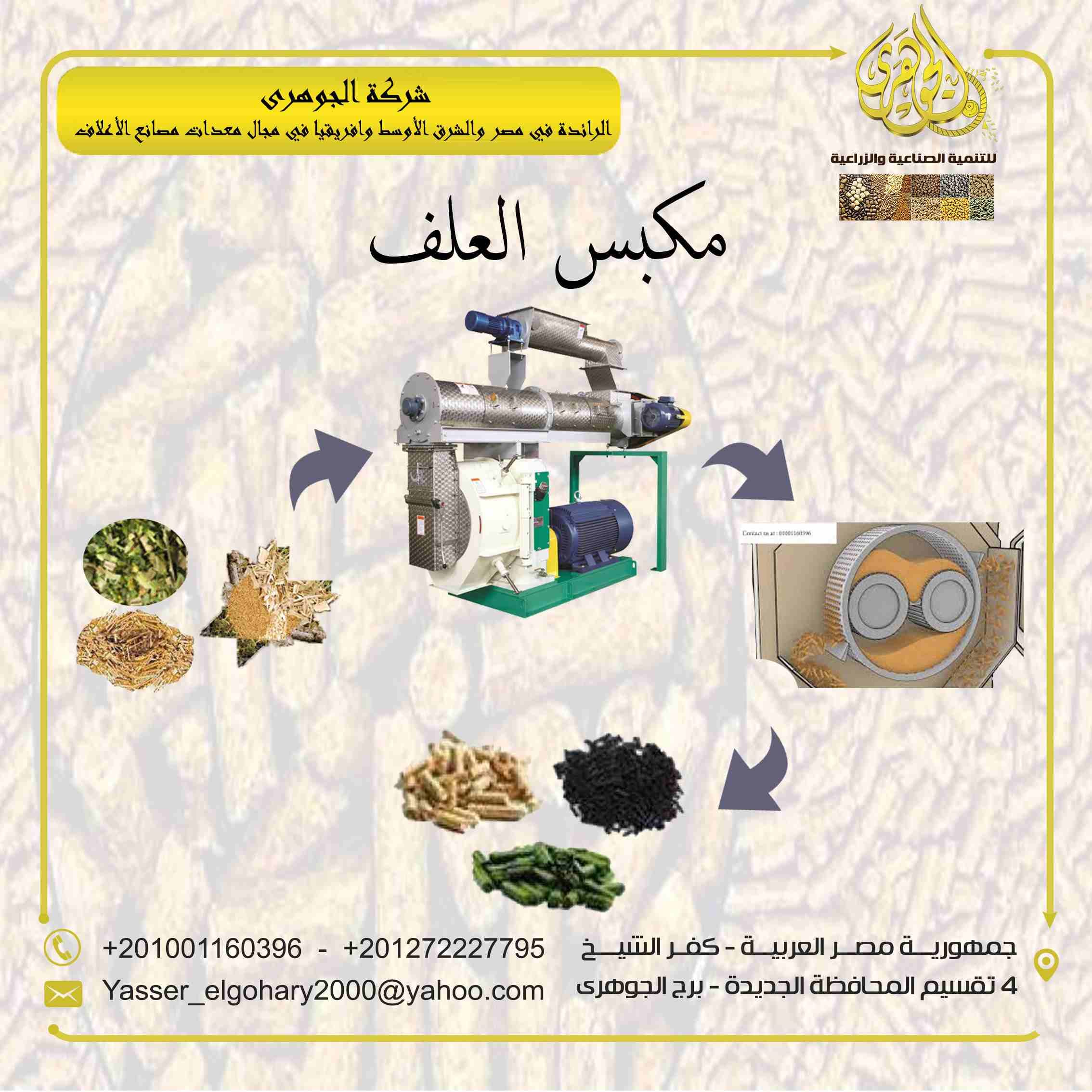 مكبس العلف
تقدم لكم شركة الجوهرى لمعدات مصانع الاعلاف (مكبس العلف) وهو العامل الرئيسي في خط انتاج العلف حيث يحول العلف الناعم المخلوط الى مصبعات علف .
يمتاز مكبسنا ب:
- بقلة استهلاك الكهرباء
- يصنع...