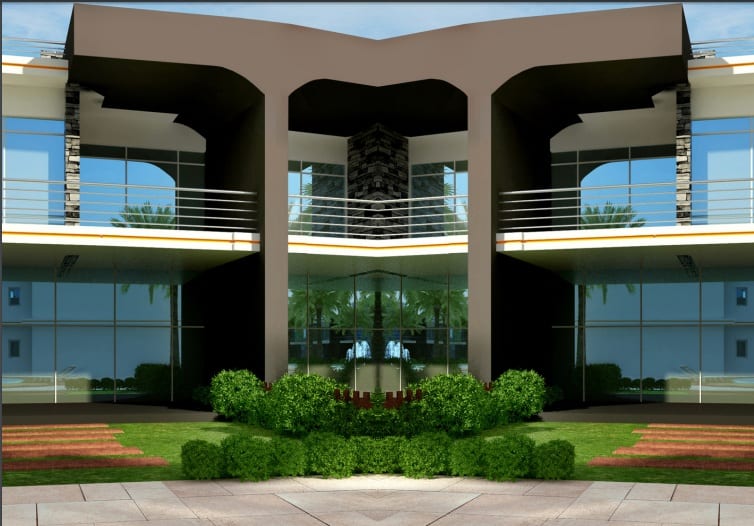 شاليه للبيع بحديقة واسع علي البحر براس سدر